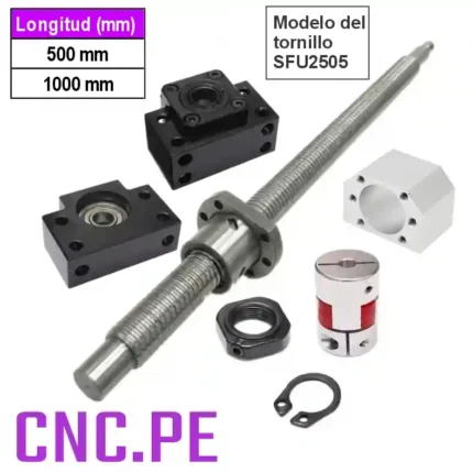 Tornillo de Bolas. Alta precisión para CNC y automatización industrial.