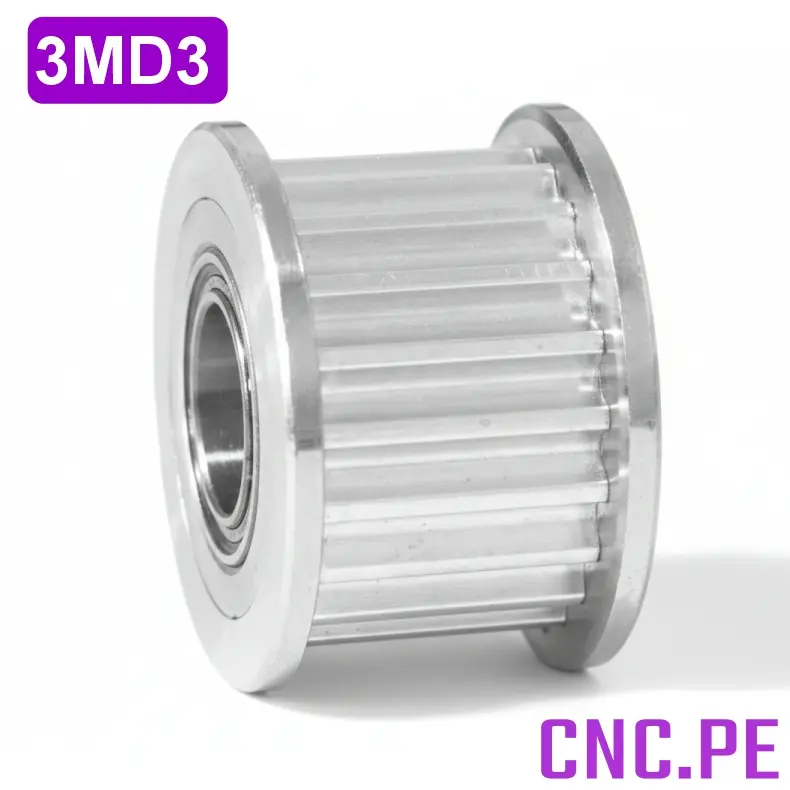 3MD3 Polea loca 20 dientes HTD-3M, 15mm de ancho y agujero de 8mm. Para tensar fajas en impresoras 3D.