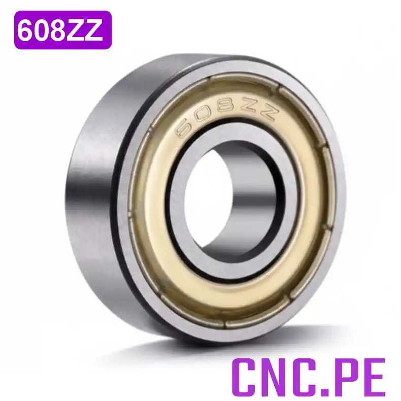 608ZZ - Rodamiento 608ZZ 8x22x7mm | rodamiento de bolas de precisión Rodamiento, ideal para impresoras 3D, patines, motores y sistemas CNC. Alta durabilidad y precisión.