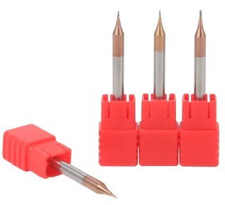Fresa de dos labios TiSin para aluminio y acero