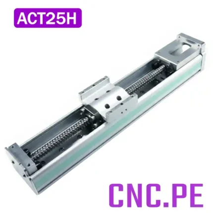 Actuador lineal de 25cm. Alta precisión, rigidez y estructura en aluminio.