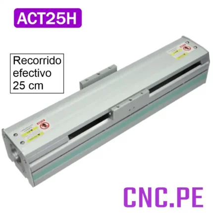 Actuador lineal de 25cm. ideal para motores Nema 23/24. Alta precisión, rigidez y estructura en aluminio.