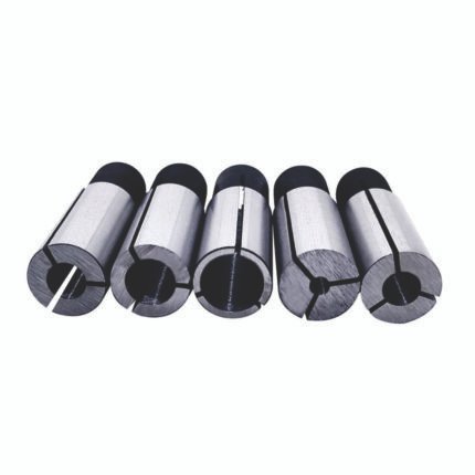 SKU AMK1, Kit de 6 adaptadores para router de 1/2 pulg. Set de medidas: 1/2-10mm, 1/2-8mm, 1/2-1/4, 1/2-6mm, 1/2-4mm y 1/2-1/8pulg. Versatilidad
