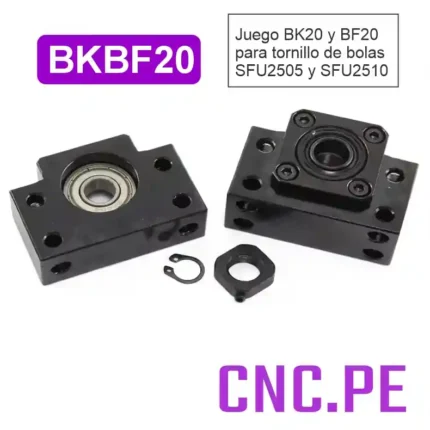 Juego de BK20 y BF20. Alta precisión, rigidez y durabilidad para máquinas CNC y automatización.