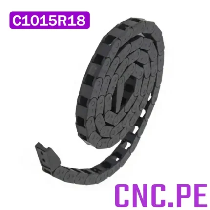 Cadena portacable 10x15 mm R18 de nylon PA66.