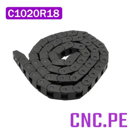 Cadena portacable 10x20mm R18 de nylon PA66.