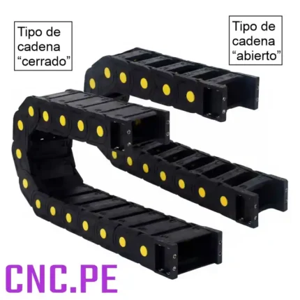 Cadena portacable 65x100 Ideal para CNC, automatización industrial y protección de cables.