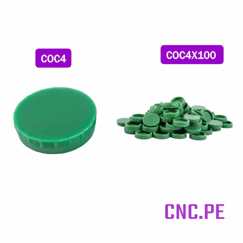 COBERTORES Cobertor C4 verde de 7.5mm para rieles HGR15/EGR15. Protección contra polvo y residuos.