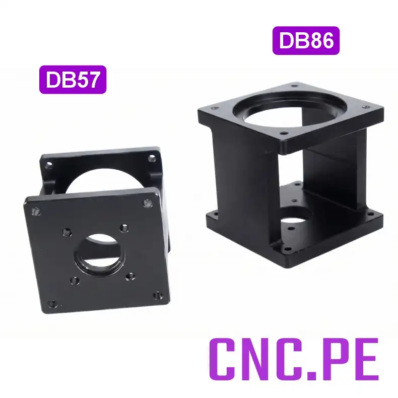 DB - Soporte aluminio DB57 y DB86 para motor Nema 23 y Nema 34 Soporte de aluminio para motores Nema 23 y Nema 34.