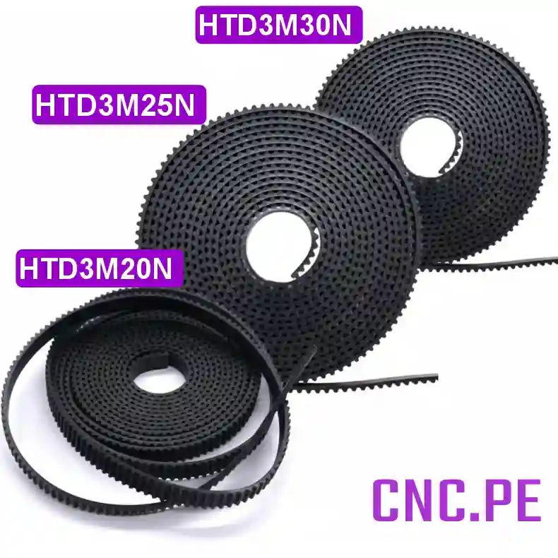 FAJAS HTD3M Faja dentada HTD-3M con hilos de nylon. Disponible en anchos de 20mm, 25mm y 30mm.