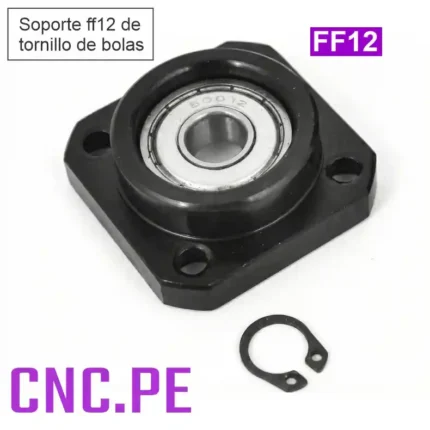 Soporte FF12. Alta precisión, montaje estable y durabilidad para sistemas CNC y automatización industrial.