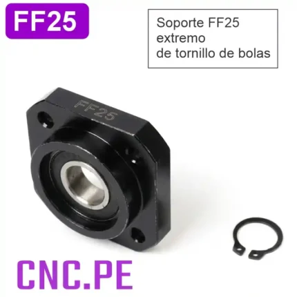 Soporte FF25, ideal para CNC y automatización industrial.