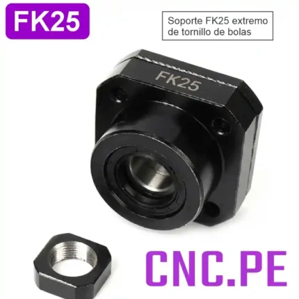 Soporte FK25. Alta rigidez, precisión y estabilidad para CNC.