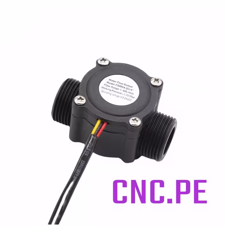 HL30 Sensor de flujo de agua de 4 cables compatible con chillers S&A CW3000, CW5000 y CW5200. Repuesto esencial para mantener la seguridad y el rendimiento.