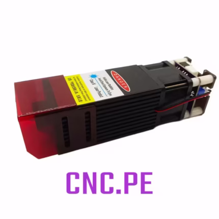 Diodo láser 80W CNC, compatible con GRBL, Arduino, CNC3018 y MACH3. Incluye entrada de aire, protección en cabezal y cableado. Ideal para corte y grabado .
