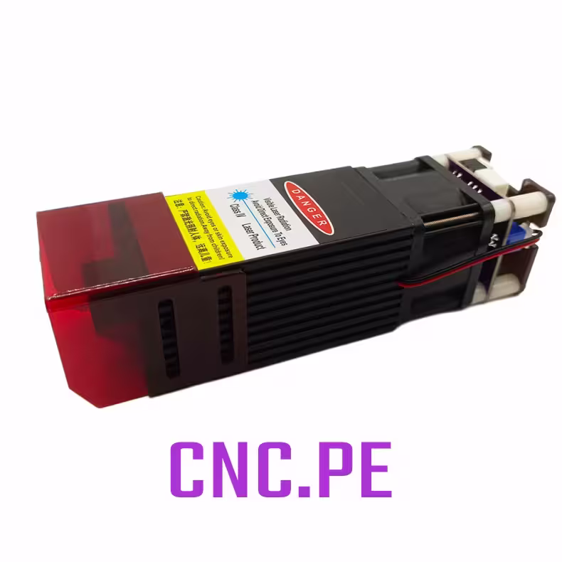 DL80 Diodo láser 80W CNC, compatible con GRBL, Arduino, CNC3018 y MACH3. Incluye entrada de aire, protección en cabezal y cableado. Ideal para corte y grabado .