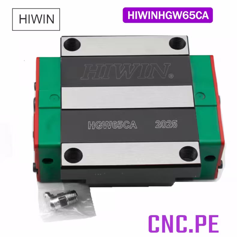 HIWINHGW65CA El rodamiento lineal HIWIN HGW65CA es un bloque de alta precisión diseñado para guías lineales cuadradas HGR65.