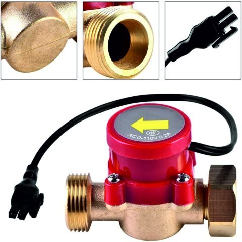 HT-30 Sensor de flujo de agua con adaptadores para mangueras de 10mm