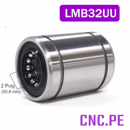 Rodamiento lineal LMB32UU para ejes de 2 pulgadas.