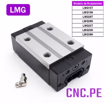 Rodamientos lineales LMG CSK: precisión, durabilidad y rendimiento.