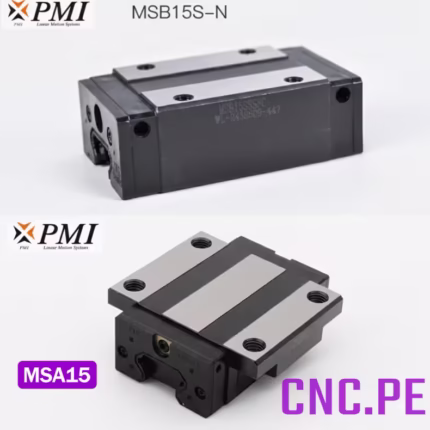 Descubre los bloques de rodamiento lineal PMI MSA15 y MSB15SSSFC, ideales para sistemas CNC y maquinaria industrial.