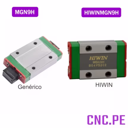 Patín lineal MGN9H compatible con riel MGN9.