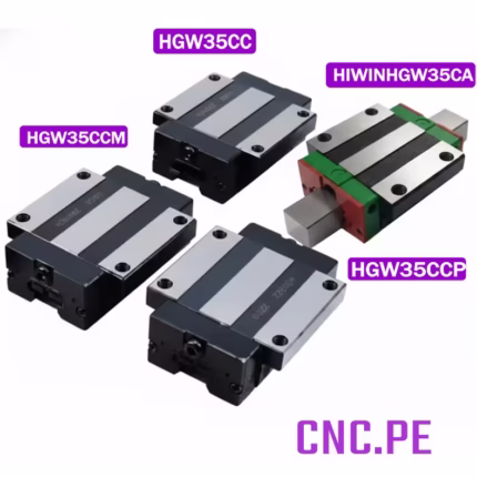 Rodamiento HGW35CC y HGW35CA para guía HGR35. Alta precisión, bajo ruido y deslizamiento suave.