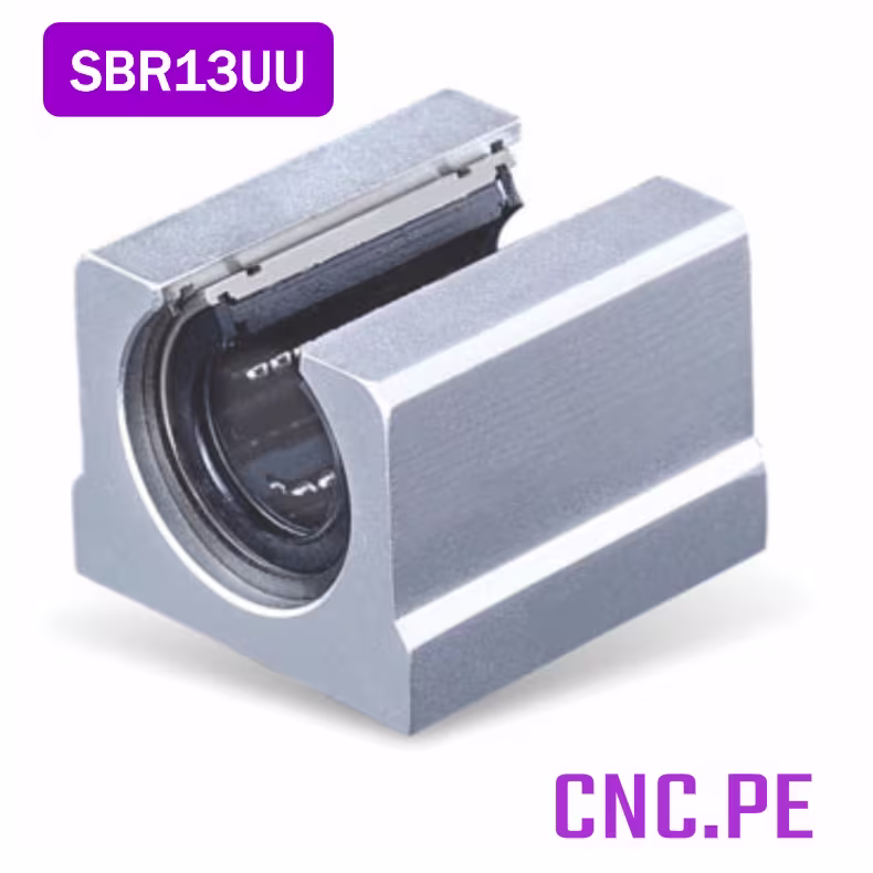 SBR13UU Rodamiento lineal SBR13UU para guía SBR13. Ideal para CNC, automatización, routers y equipos industriales.