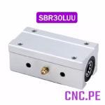 Rodamiento lineal SBR30LUU con niple de lubricación.