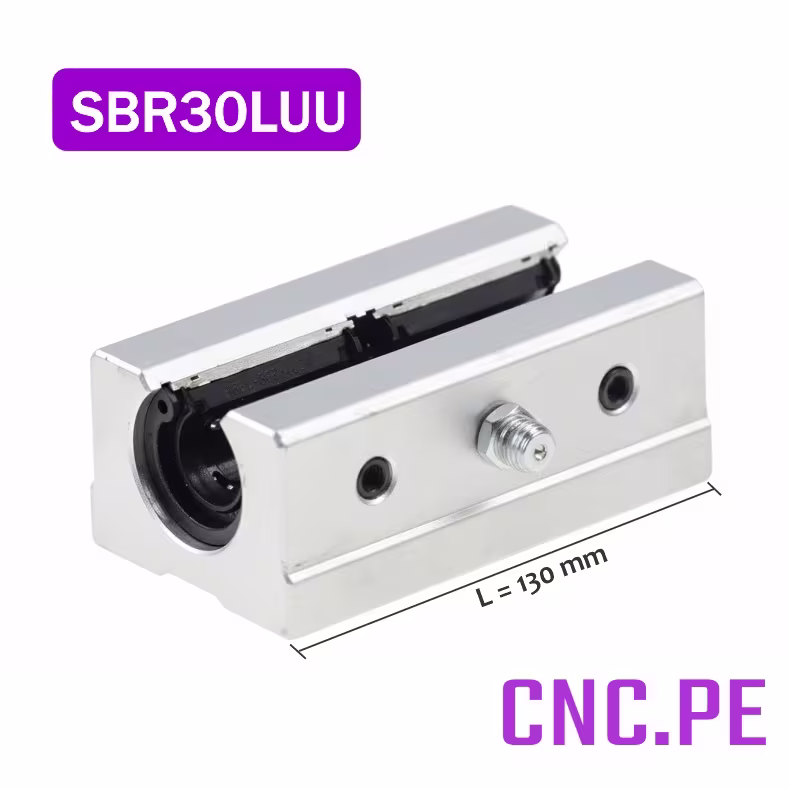 SBR30LUU Rodamiento lineal SBR30LUU con niple de lubricación para guía SBR30.