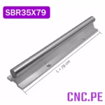 Guía lineal SBR35 cromado con pedestal de aluminio - Imagen 5