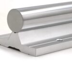 Guía lineal SBR40 cromada con pedestal de aluminio