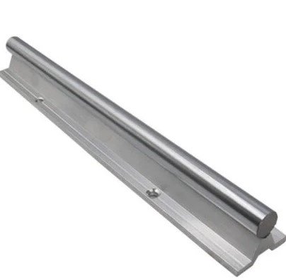 Guía lineal SBR40 cromada con pedestal de aluminio