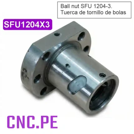 Tuerca de bolas ideal para máquinas CNC y sistemas de movimiento lineal. Alta precisión y baja fricción.