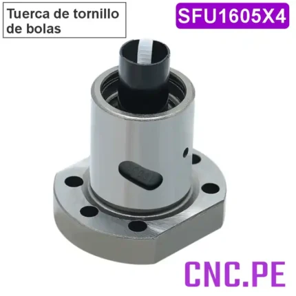 Tuerca de bolas SFU1605-4. Alta precisión, suavidad y durabilidad. Ideal para máquinas CNC y automatización industrial.