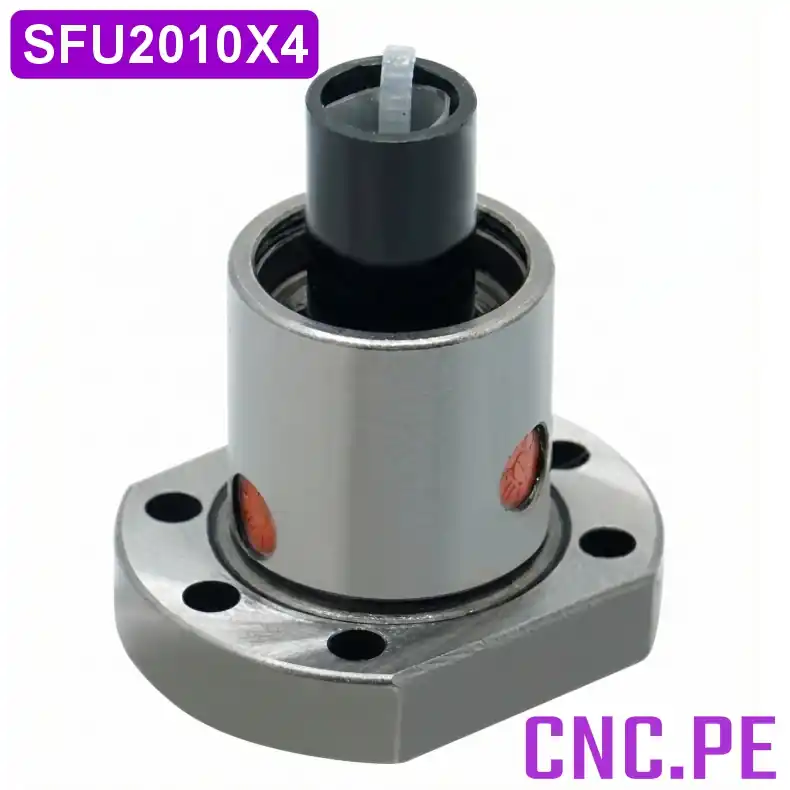 SFU2010X4 - Tuerca para tornillo SFU2010 de bolas | Alta precisión CNC Tuerca para tornillo, e 20mm y paso 10mm. Precisión y durabilidad para sistemas CNC y automatización industrial.