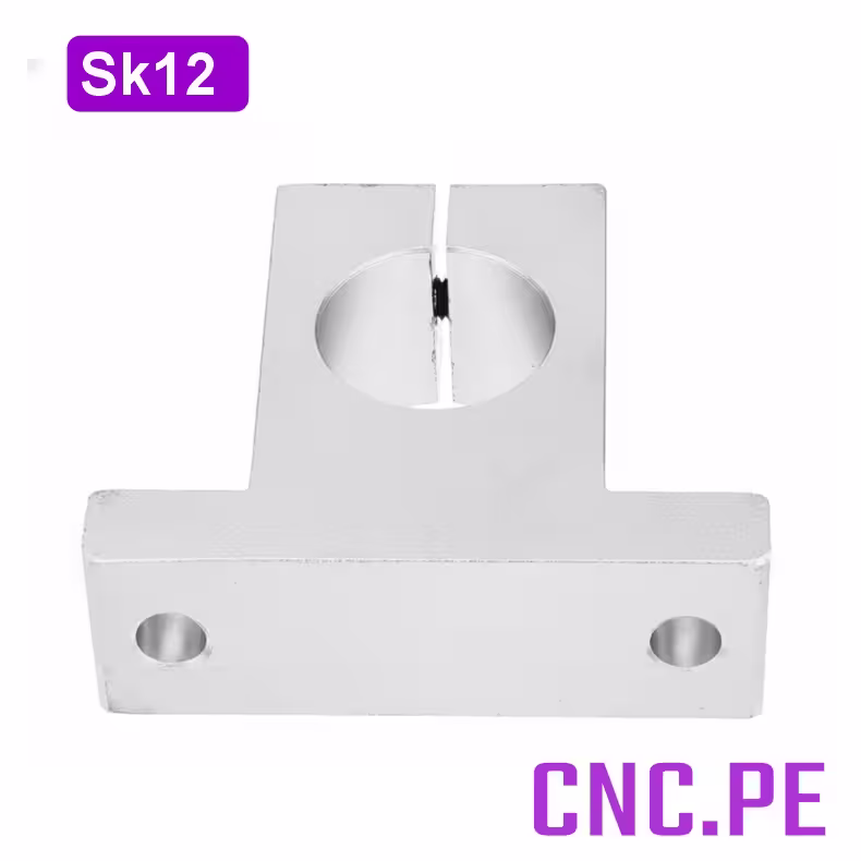 SK12 Soporte SK12 para ejes de 12mm. En aluminio rígido,