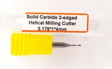 Fresa helicoidal de doble filo de carburo sólido para corte limpio