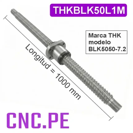 Husillo de bolas THKBLK5050 Alta precisión, alto rendimiento y gran capacidad de carga para CNC industriales.