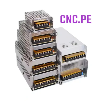 fuentes metálicas de poder 12V, 24V y 48V desde 60W hasta 480W. Compatibles con sistemas CNC, LED, impresoras 3D y más. ¡Conexión directa a 220V AC!