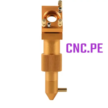 Compra el set de cabezal láser CO2 CNC con lente y espejos, ideal para fabricar láser de 40W a 80W. Incluye monturas, espejos de molibdeno y lente focal.