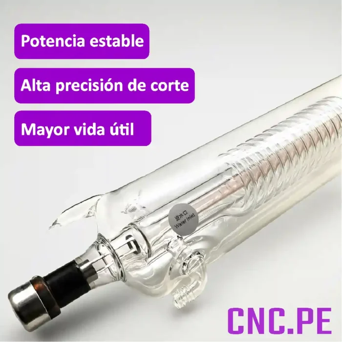 Descubre los tubos láser CO2 RECI W1, W2, W4, W6 y W8. Alta potencia, larga vida útil y corte preciso para máquinas CNC de grabado y corte.