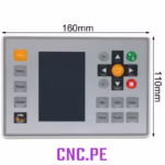 Set de Controlador Ruida RDC6432G para máquinas CNC láser de tubo CO2. Incluye panel HMI, placa base, cables de conexión y accesorios.