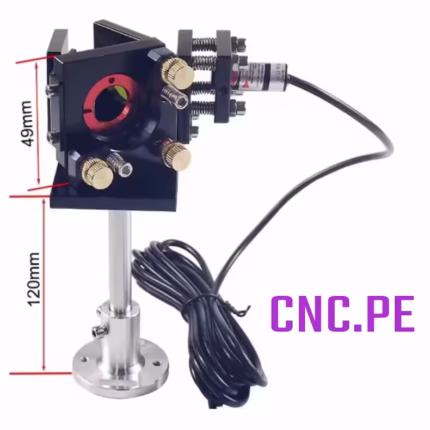 Optimiza tu CNC con el Kit de calibración láser CO2. Incluye puntero rojo, montura de primer espejo, lente combinadora de 25mm y espejo de 20mm.