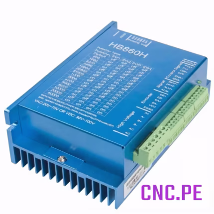 Servo driver Leadshine HB860H para motor NEMA 34. Ideal para sistemas CNC y automatización. Alto rendimiento, precisión, eficiencia y protección avanzada.