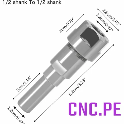 Conecta fácilmente tu chuck de 1/2" con adaptador de vástago de 1/2". Herramienta de alta precisión, resistente y fácil de instalar. ¡Compra ahora!